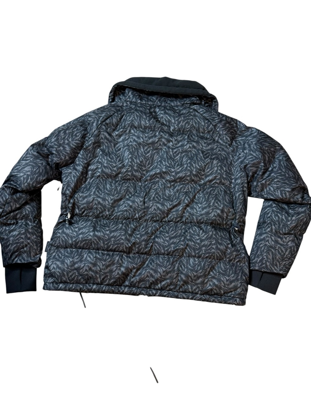 Varley Women’s Granville Puffer Jacket Dark Mono Zebra Pattern Size Small - Picture 4 of 11